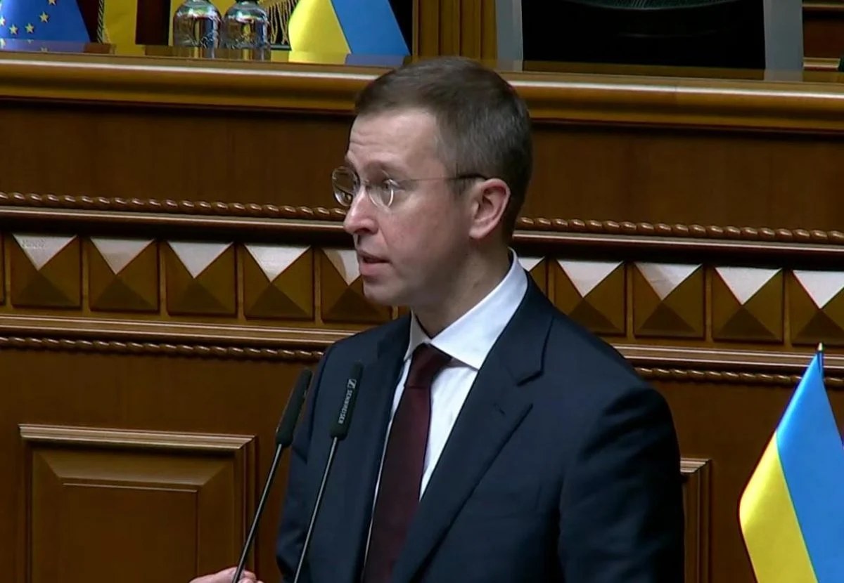 Сергій Корецький під час виступу у сесійній залі Верховної Ради 16 липня 2026 року
