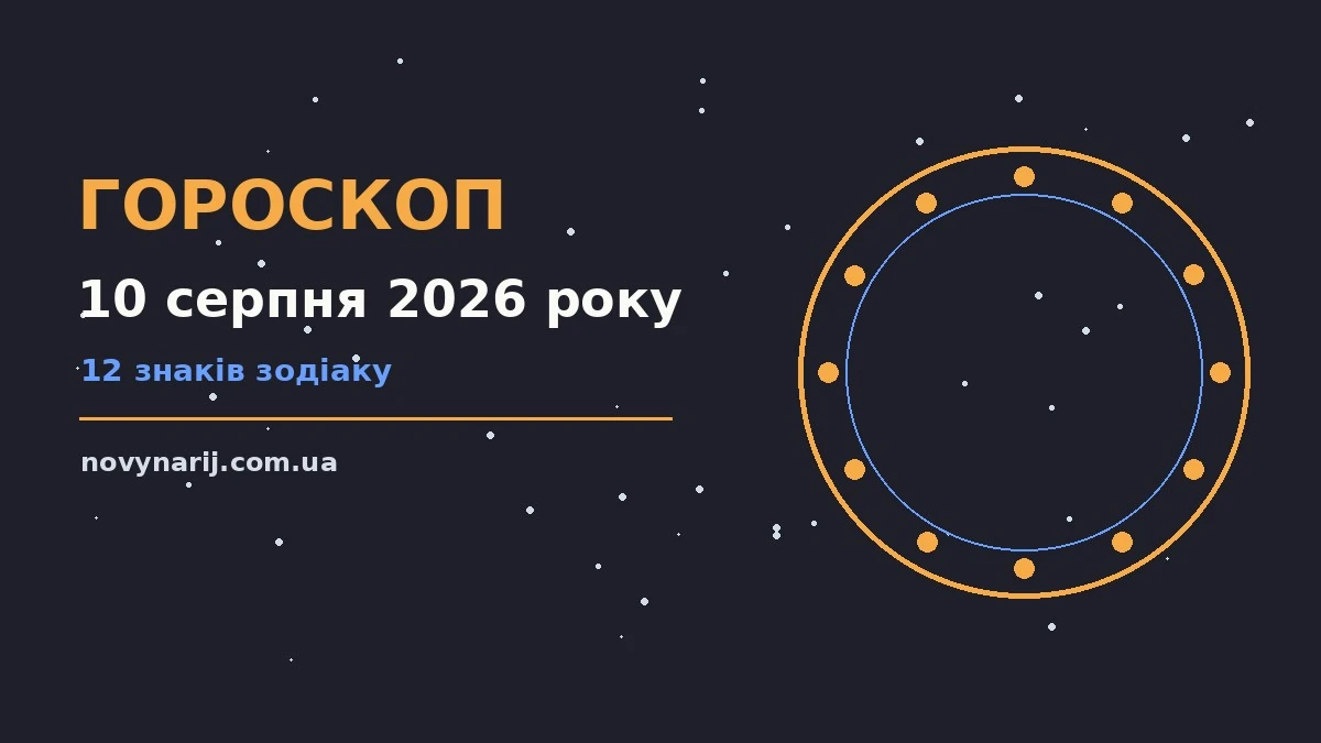 Астрологічний гороскоп на 10 серпня 2026 року, знаки зодіаку, планети та загальний настрій дня