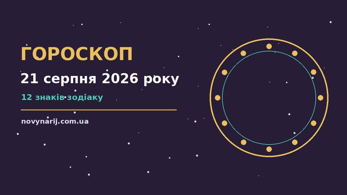Зодіакальний календар на 21 серпня 2026 року з фінансовими підказками