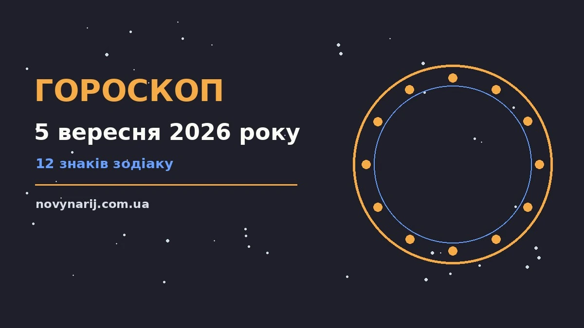 Гороскоп на 5 вересня 2026 року: корисний прогноз на день про фінанси та особисте життя