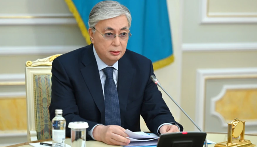 Президент Казахстану Касим-Жомарт Токаєв під час офіційної церемонії