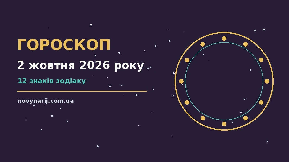 Гороскоп на 2 жовтня 2026 року: корисний прогноз на день про фінанси та особисте життя