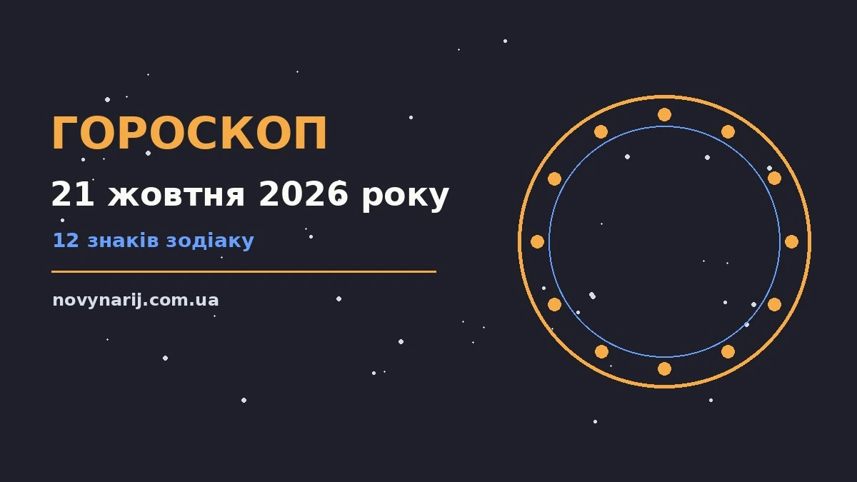 Гороскоп на 21 жовтня 2026 року: прогноз для всіх знаків Зодіаку